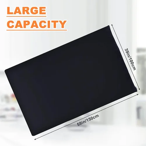 Vista 2 de Nuanchu 1 bolsa de lavandería extragrande de 40 x 60 pulgadas, bolsa de almacenamiento gigante reutilizable multiusos para equipaje a prueba