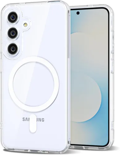 Vista 135 de Svanove Funda magnética de silicona para Samsung Galaxy S22, compatible con Magsafe, bonita funda para mujer, goma de gelatina brillante delgada