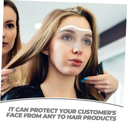 Vista 8 de 30 Uds Máscara Transparente Máscaras Peluquería Facial Corte de Pelo Máscara de Salón Suministros Claro Corte Facial Cubierta de Ojo Suministros