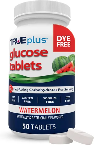 Vista 38 de TRUEplus® Tabletas de glucosa, sabor surtido (uva, frambuesa, naranja), botella de 50 unidades (1) Chewable Tablets, 15g Fast-Acting