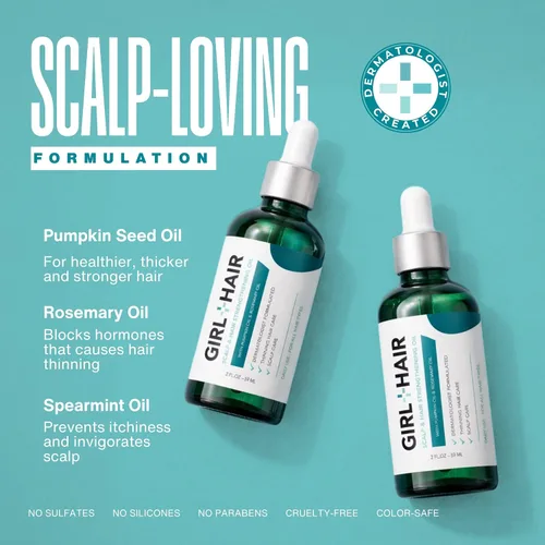 Vista 2 de Aceite fortalecedor G+H Promueve un cabello más grueso, más lleno y cuero cabelludo saludable Con calabaza y romero para un cabello saludable