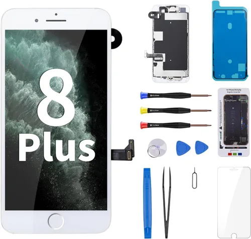 Vista 7 de para iPhone 8 Plus Reemplazo de pantalla con botón de inicio LCD Negro