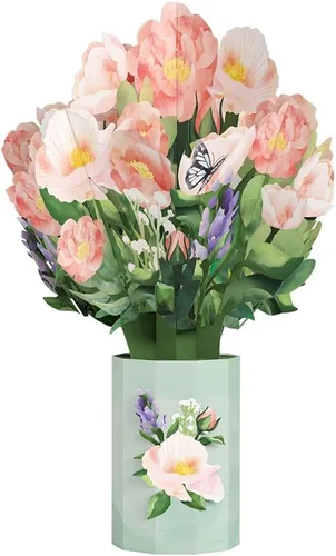 Vista 13 de Lovepop Ramo de flores de Susan de ojos negros – Ramo de flores de papel amarillo 3D para ella, amiga, mamá, compañera de trabajo