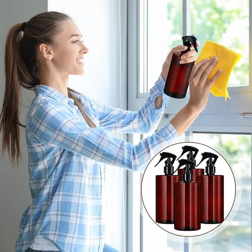 Vista 6 de Hsei - 20 botellas de spray ámbar de 16 onzas, plástico recargable