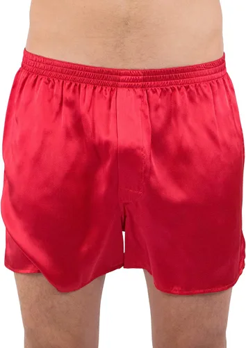 Vista 9 de INTIMO Boxers clásicos de seda para hombre Amatista
