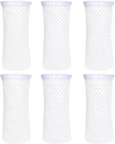 Vista 9 de 2 calcetines de filtro de panal de 4 pulgadas con anillo de 150 micras, diseño de panal 3D, bolsas de filtro de fieltro para acuario acuario de agua