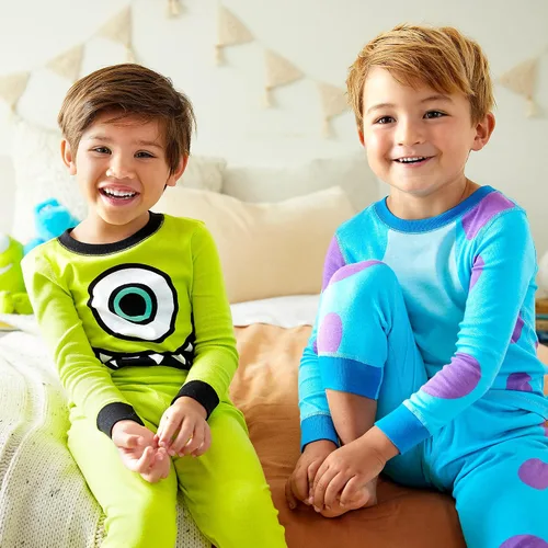 Vista 2 de Disney Pixar Disfraz de Mike Wazowski PJ PALS para niños Monsters Inc