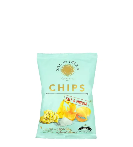 Vista 2 de Sal de Ibiza Patatas fritas con sal y vinagre – 1.6 oz (paquete de 6)