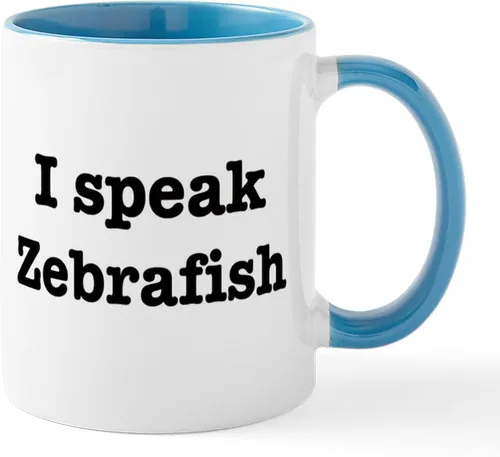 Vista 10 de CafePress I Speak Zebrafish - Taza de café de cerámica, taza de té de 11 onzas