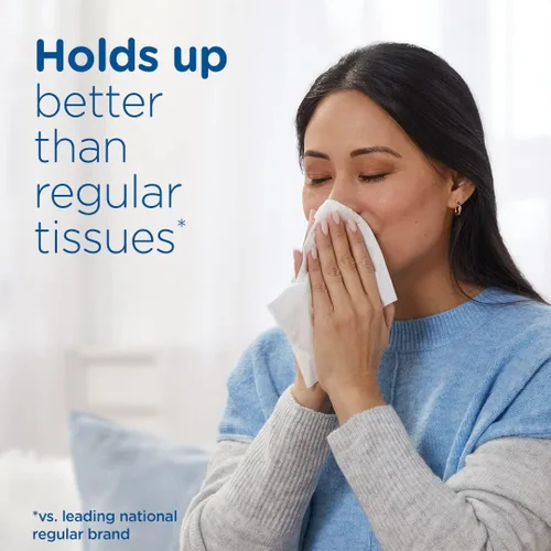 Vista 4 de Puffs Plus Loción Facial pañuelos, 3 cajas familiares, 124 pañuelos por caja