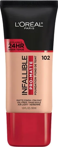 Vista 39 de L'Oreal Paris Cosmetics Makeup Infallible Pro-Matte - Base líquida de larga duración, True Porcelain, 1 onza líquida. 099 Porcelana Verdadera