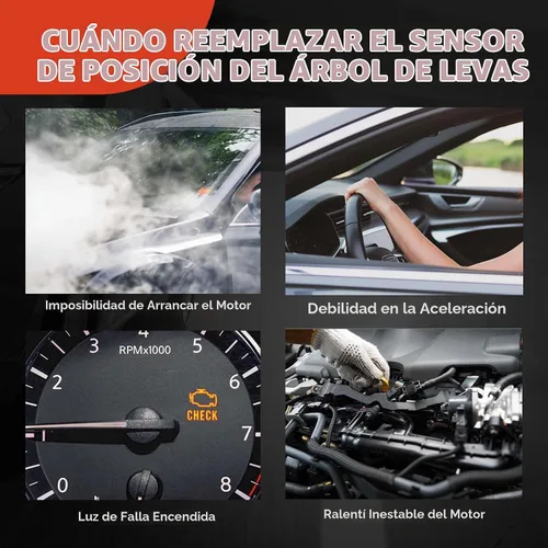 Vista 6 de A-Premium Sensor de posición del árbol de levas del motor compatible