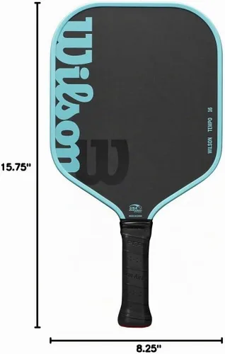 Vista 7 de WILSON Tempo Series - Paletas de pickleball de 0.630 in, tamaño de agarre 2