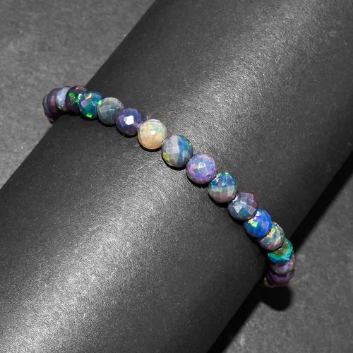 Vista 9 de Multi Gemstone Dainty Choker Bracelet