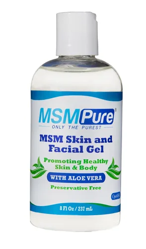 Vista 2 de KALA HEALTH MSMPure MSM Gel con Aloe Orgánico 8oz y MSM Coarse Flakes 8.8oz Bundle