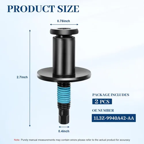 Vista 5 de Kit de pernos de bloqueo del pestillo trasero del portón trasero 1L3Z-99404A42-AA compatible con Ford F150 F250 F350 F450 F550 Super Duty Explorer