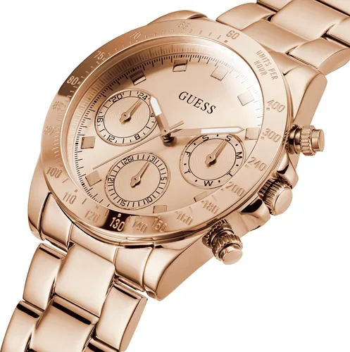 Vista 5 de GUESS US Women's Rose Gold-Tone Multifunction Watch