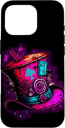 Vista 19 de Funda para iPhone 11 Pro Max We're All Mad Here Pink Steampunk Alicia en el país de las maravillas