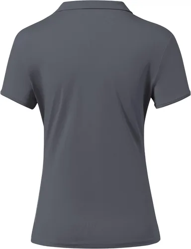 Vista 2 de Willit Camisas de tenis para mujer, de secado rápido, para golf, manga corta, para entrenamiento, con UPF 50+, para correr