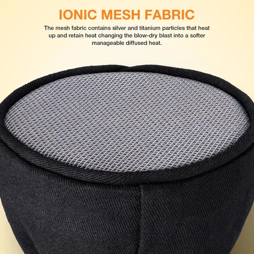 Vista 4 de Noverlife Difusor de secador de pelo, tapa difusora universal para secadora de pelo, accesorio de doble capa de nailon para secador de pelo, funda