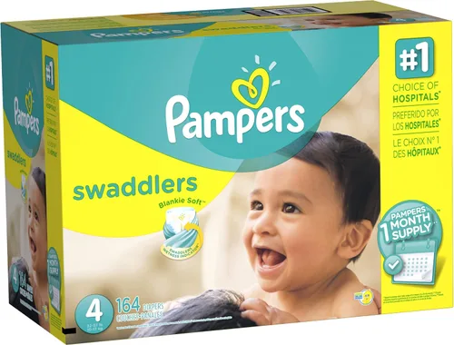 Vista 6 de Pampers Swaddlers Pañales para recién nacido talla 1 (8-14 libras), 35 unidades, Jumbo