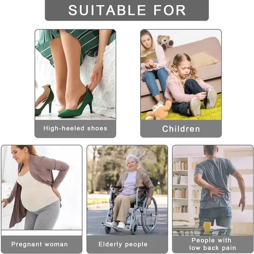 Vista 7 de BOOMIBOO 2 bocinas para zapatos, bocina de zapatos de 16.5 pulgadas de largo para uso doméstico, bocina de zapatos de 7.5 pulgadas para viajes