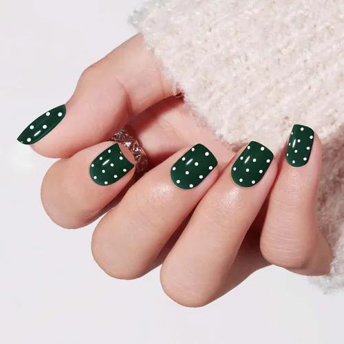 Vista 38 de Modelones Uñas postizas extra cortas a presión, color blanco lechoso A1-blanco lechoso