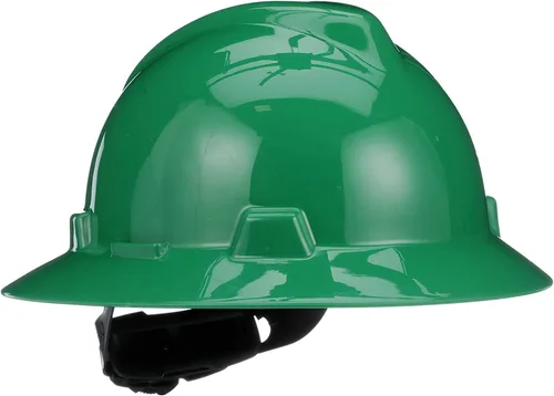 Vista 5 de MSA V-Gard Casco de Ala Completa con Suspensión - Carcasa de Polietileno, Protección Superior contra Impactos y Correas de Corona Autoajustables