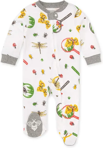 Vista 56 de Burt's Bees Baby - Pijamas para bebés y niñas, con cremallera frontal, con pies cerrados antideslizante, 100 % algodón orgánico Guitarra acústica.