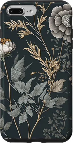 Vista 12 de Cute Flowers Vintage Botanical Floral Illustration Case for iPhone 17