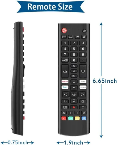 Vista 5 de Control remoto universal para televisores inteligentes LG, control remoto de repuesto compatible con LG All LED OLED LCD Webos 4K 8K UHD QNED HDR TV