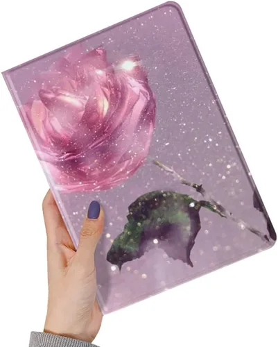 Vista 9 de kaitesi Funda floral compatible con iPad 6ª 5ª generación 9.7 pulgadas iPad Air/Air 2, diseño de flores, bonita funda inteligente de piel delgada