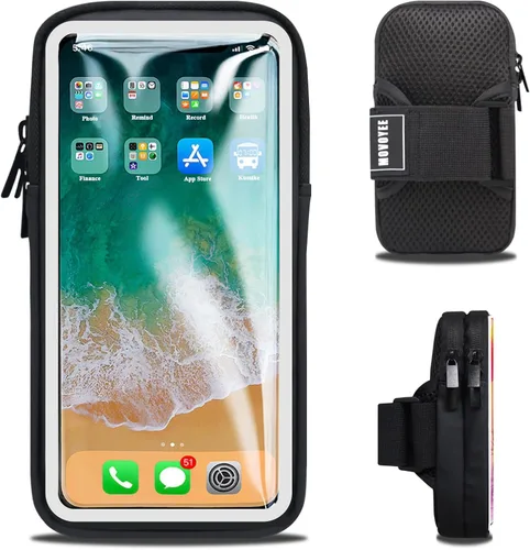 Vista 15 de Soporte para teléfono para correr iPhone 13, 12, 11 Pro Max, XS XR X 8, 7, 6 Plus SE, Mini Galaxy Ultra Edge S21, S20, Note 20, 10, bolsa