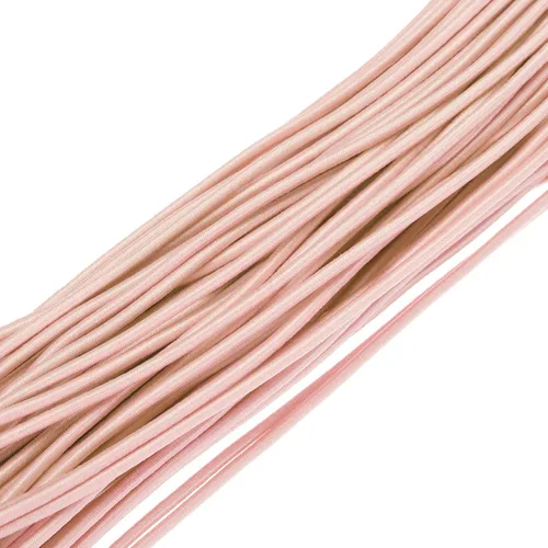 Vista 4 de PATIKIL Cuerda elástica elástica de 109 yardas (328.1 ft), cuerda elástica pesada de 0.059 in, albaricoque para manualidades, correas de gancho