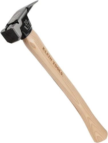 Vista 16 de Klein Tools H80718 Martillo de garra recta con cabeza lisa, 18 onzas, mango de agarre antideslizante de fibra de vidrio con orificio de sujeción, 15