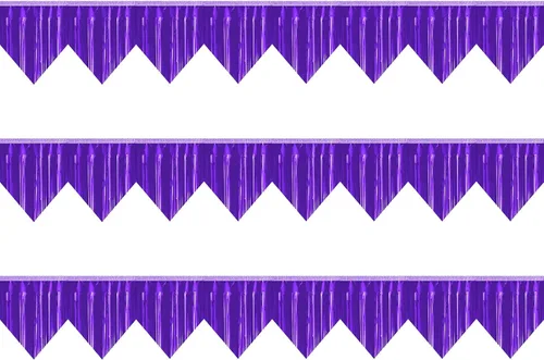 Vista 15 de Pancarta 3P con flecos metálicos para colgar en la pared, telón de fondo para desfiles, flotadores, guirnaldas, bodas, fiestas, graduación, clase