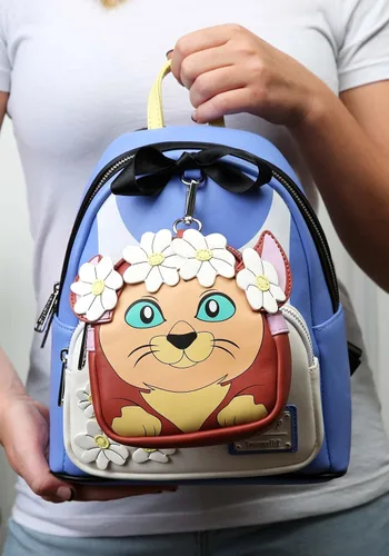 Vista 2 de Loungefly Disney Alicia en el país de las maravillas Cosplay, bolsa de hombro con correa doble para mujer con correa desmontable, Multi