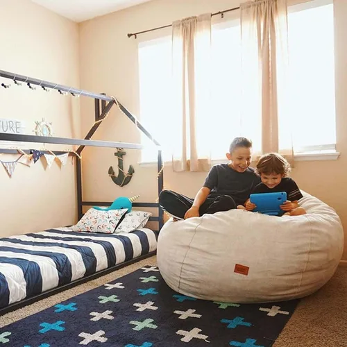 Vista 7 de Casa de cama Montessori, marco de cama de piso para niños, cama de casa para niños, marco de cama de casa para niños, marco de cama de plataforma