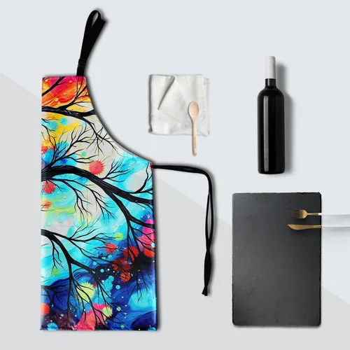 Vista 7 de Delantal de pintura de artista con 2 bolsillos, delantales artísticos para pintores, regalos para mujeres y hombres