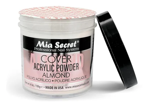 Vista 6 de Mia Secret Acrílico Polvo Cubierta Almendra 4 oz.