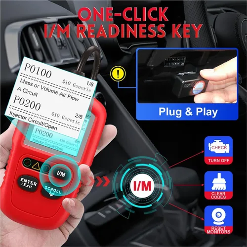 Vista 5 de Autel Autolink Al329 (Actualización de AL319) Lector de Códigos OBDII Escáner