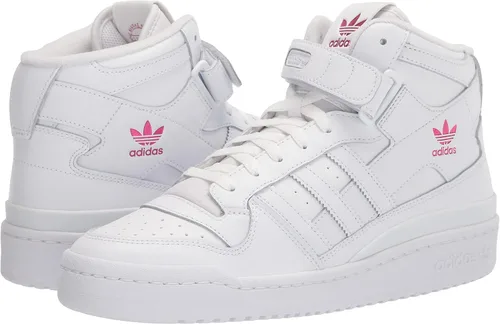 Vista 7 de adidas Originals Tenis Forum Mid para mujer Tinte crudoblanco nubenaranja Bliss