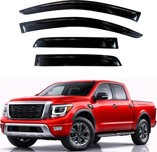 Vista 107 de KPY Protector de lluvia compatible con Ford Bronco 1980-1996, Ford F150 F250 F350, deflectores de ventilación lateral para visera de ventana