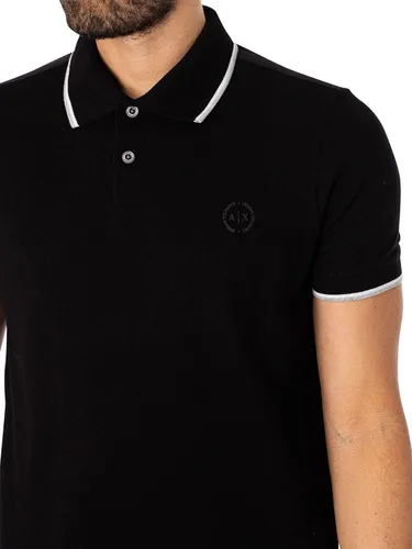 Vista 4 de AX Armani Exchange Polo de punto de manga corta para hombre