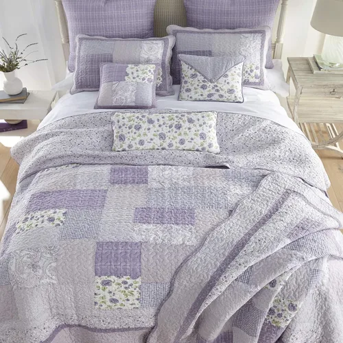 Vista 9 de Donna Sharp April Patch - Juego de edredón de algodón, 110 x 90 pulgadas Incluye 1 edredón y 2 fundas de almohada King, lavables a máquina