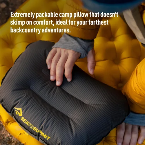 Vista 2 de Sea to Summit Aeros - Almohada inflable ultraligera para acampar y viajar, grande, color aguamarina