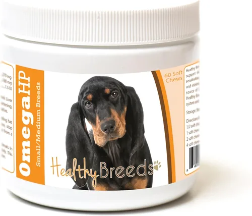 Vista 155 de Healthy Breeds Affenpinscher Omega HP - Masticables suaves para piel y pelaje, 60