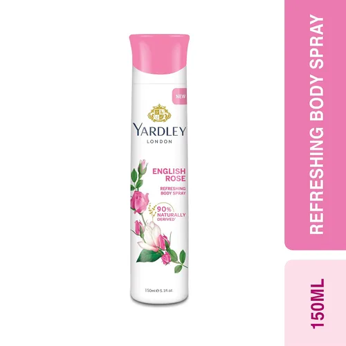 Vista 3 de Yardley English Rose Body 5.1 fl oz 5 oz Spray corporal refrescante (Jazmín, 5.07 onzas líquidas (paquete de 1))