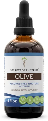 Vista 6 de Secrets of the Tribe Extracto líquido sin alcohol de oliva, hoja seca de oliva (Olea europaea) (2 onzas líquidas)