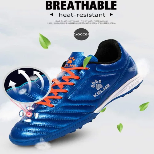 Vista 6 de KELME Zapatos de fútbol de interior para hombre, tacos de fútbol con soporte de arco, tenis de fútbol sala de rendimiento